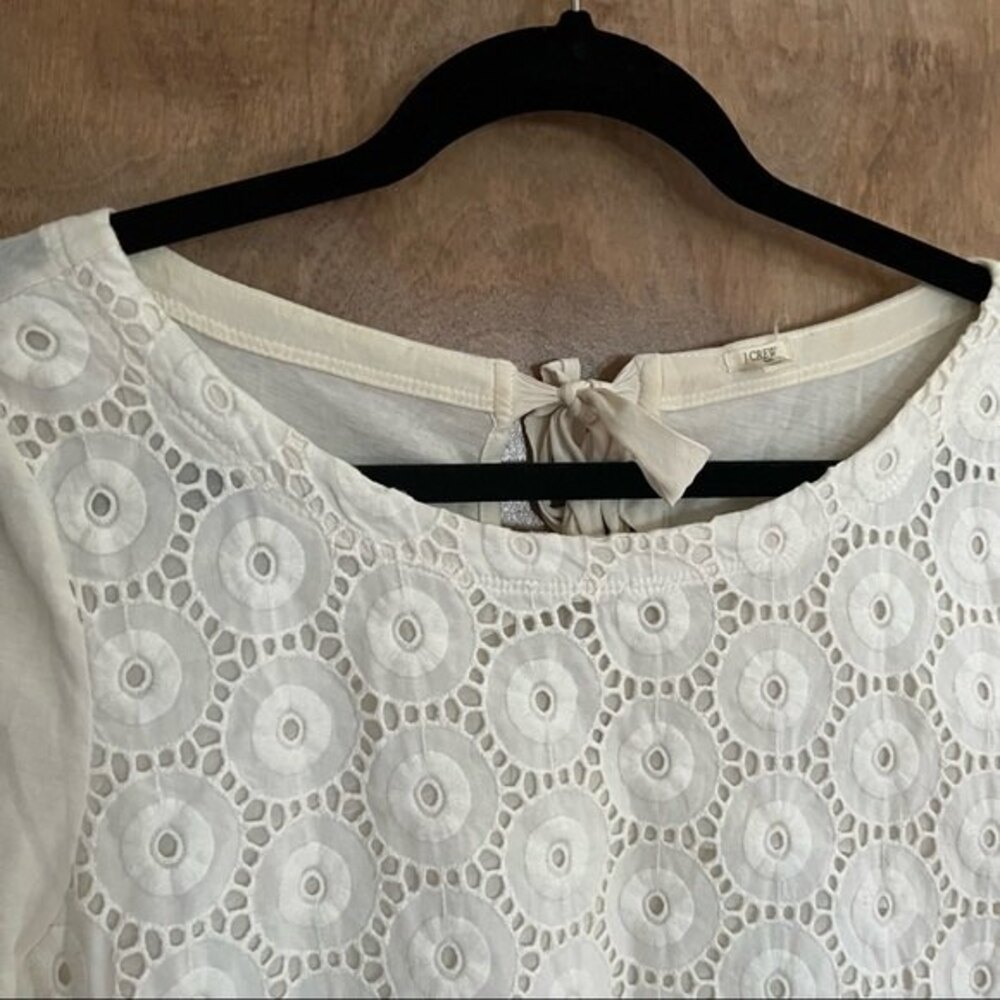 Jcrew Eyelet Top BowTie Back Detail - Picture 3 of 10